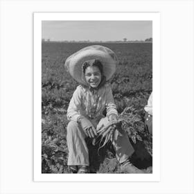Untitled Photo, Possibly Related To Agricultural Worker In The Carrot Field, Yuma County, Arizona By Russell Lee Art Print