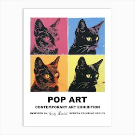 Poster Cats Pop Art 3 Art Print