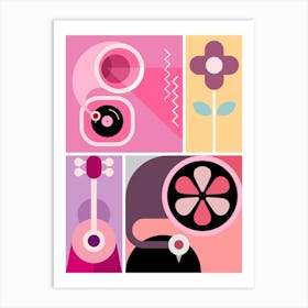 Abstract Music 1 Art Print