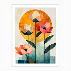 Lotus Flowers Art Print