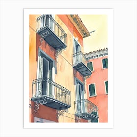 Genoa Europe Travel Architecture 3 Art Print