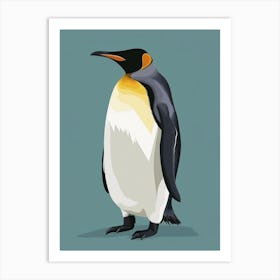 Emperor Penguin Zavodovski Island Minimalist Illustration 2 Art Print