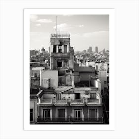 Mexico City, Black And White Analogue Photograph 3 Art Print