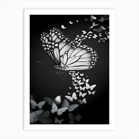 Butterfly In Flight 1 Art Print