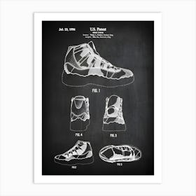 Basketball Shoe Print Air Jordan 11 Shoe Art Basketball Shoes Jordan Shoe Shoe Print Basketball Shoe Print Shoe Decor 111 Art Print