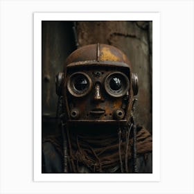 Robot Helmet Print Art Print