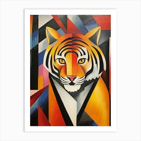 Tiger Geometric Abstract 1 Art Print