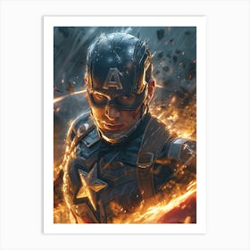 Captain America 32 Art Print