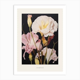 Flower Illustration Lisianthus 3 Poster Art Print