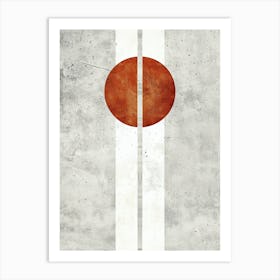 Samurai, Minimalist, Bauhaus Art Print