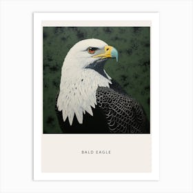 Ohara Koson Inspired Bird Painting Bald Eagle 3 Poster Art Print