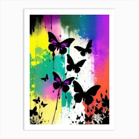 Colorful Butterflies 84 Art Print