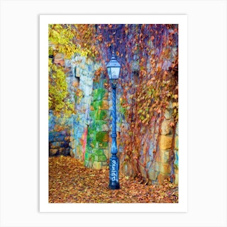 Autumnal Lamp Art Print