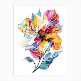 Colorful Flower 2 Art Print