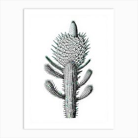 Woolly Torch Cactus William Morris Inspired Art Print