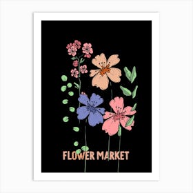 Flower Market 3 Art Print