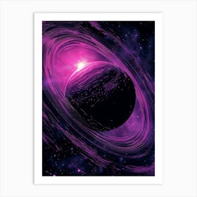 Purple Galaxy Art Print