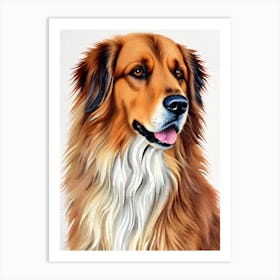 Leonberger 3 Watercolour Dog Art Print