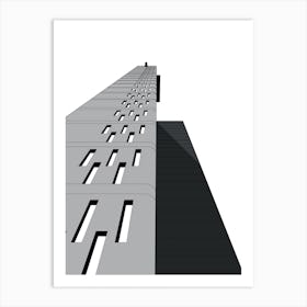 Balfron Tower, Black and White Art Print