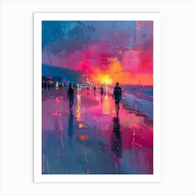 Sunset On The Beach 15 Art Print