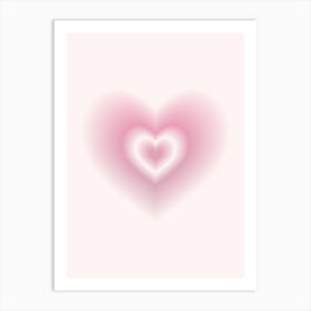 Pink Heart Art Print