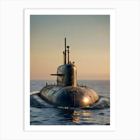 Submarine-Reimagined 1 Art Print