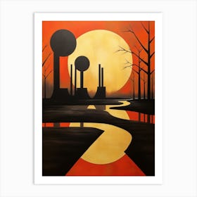 Industrial Abstract Minimalist 1 Art Print