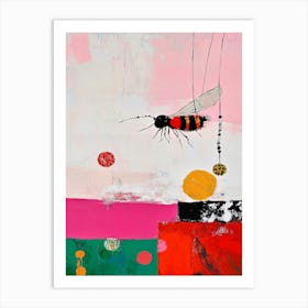 Beetle Abstract Oil Painting Art Print