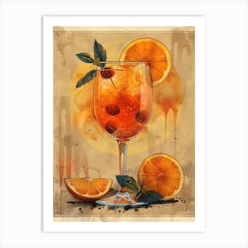 Orange Cocktail 10 Art Print