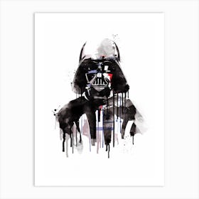 Darth Vader Watercolor Art Print