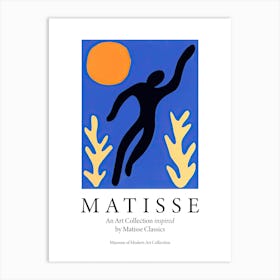 A Blue Dancer, Cut Out, The Matisse Inspired Art Collection Poster Art Print