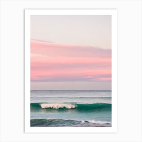 Mermaid Beach, Australia Pink Photography 1 Art Print