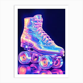 Disco Fever Roller Skates Studio 54 1 Art Print