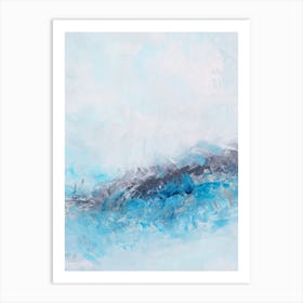 Light Blue Ocean Painting Art Print
