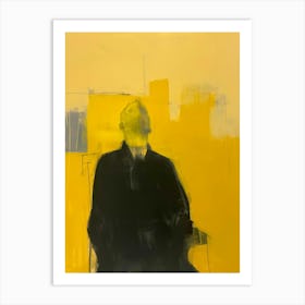 'A Man In Yellow' Art Print