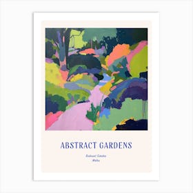 Colourful Gardens Bodnant Garden United Kingdom 1 Blue Poster Art Print
