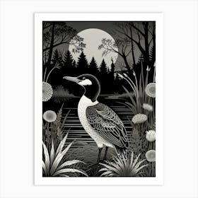 Owl At Night Art Print