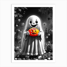 Halloween Ghost Art Print