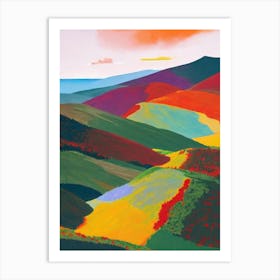 Timanfaya National Park 1 Spain Abstract Colourful Art Print