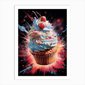 Cake Explosion Photography Style 2 Art Print
