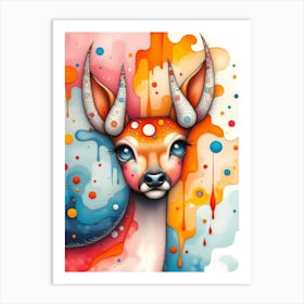 The Colorful Chronicles of Dazzlehorn Art Print