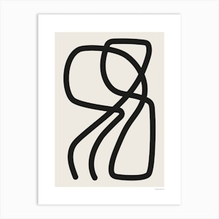 Abstract Line Art 08 Art Print