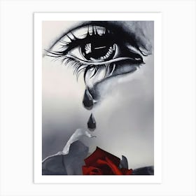 Tear In My Eye Art Print