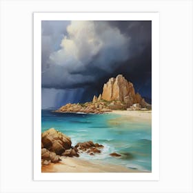 Storm At The Beach.13 Art Print