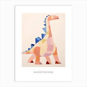 Nursery Dinosaur Art Sauroposeidon 1 Poster Art Print