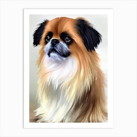 Pekingese Watercolour Dog Art Print