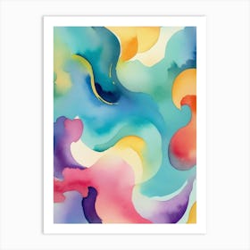 Abstract Watercolor Painting 22 Art Print