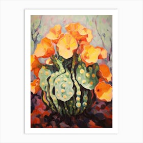 Cactus Painting Lophophora Williamsii 3 Art Print