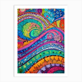 Psychedelic Painting-Reimagined Art Print