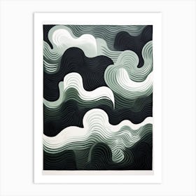 Abstract Atmosphere; Risograph Vintage Aura Art Print